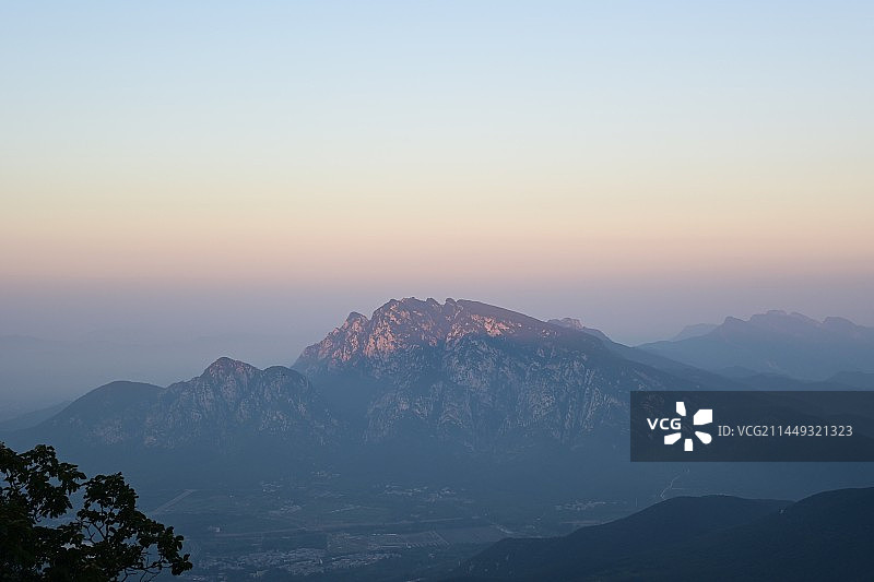 嵩山少室山，太室山建筑自然风光图片素材