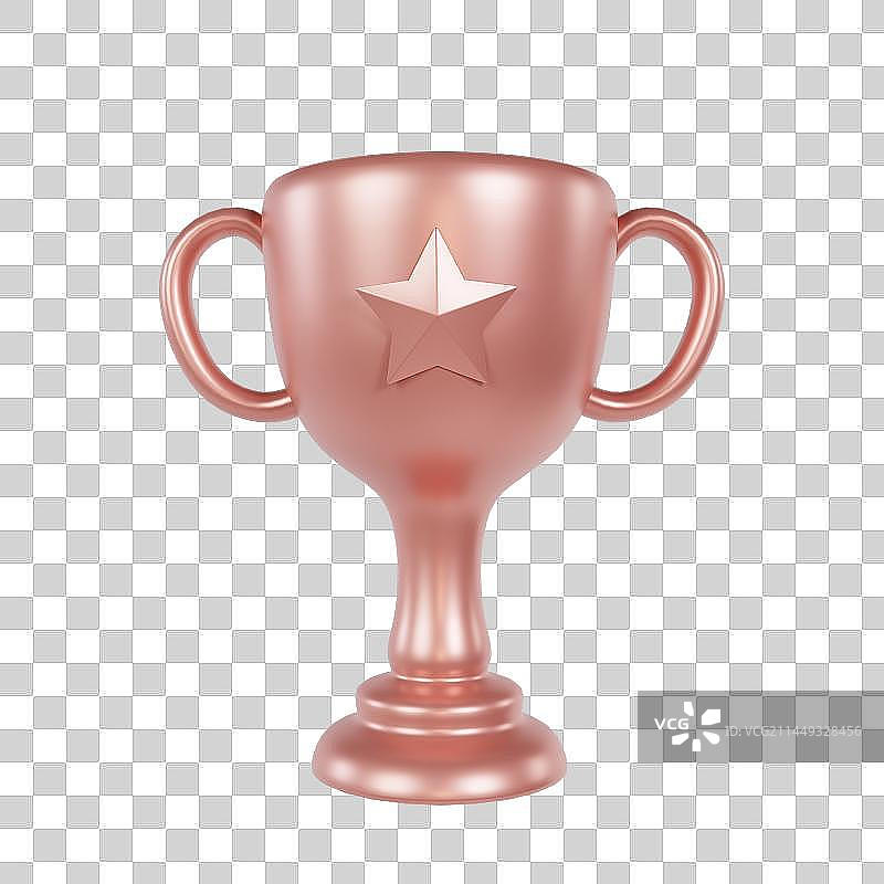 3D立体免抠奖杯金银铜奖牌元素图片素材