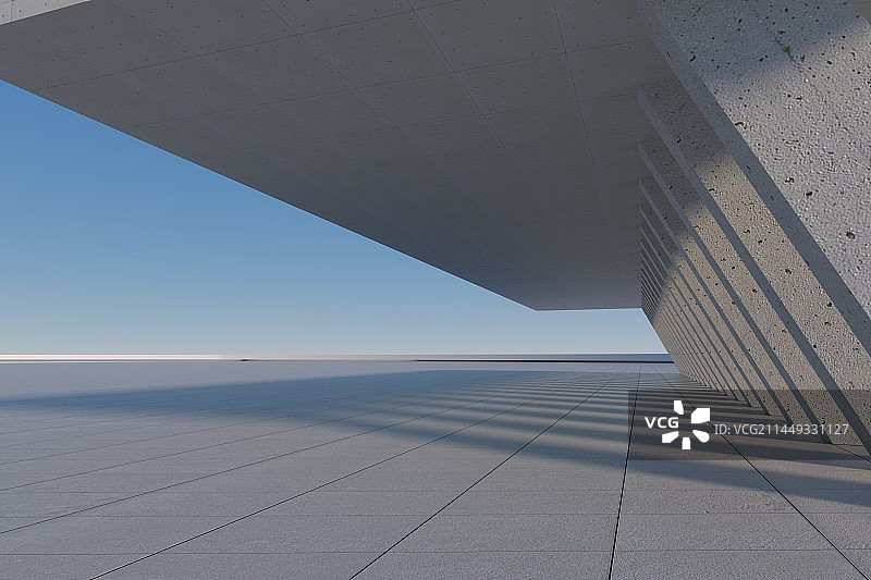 三维渲染抽象建筑空间图片素材