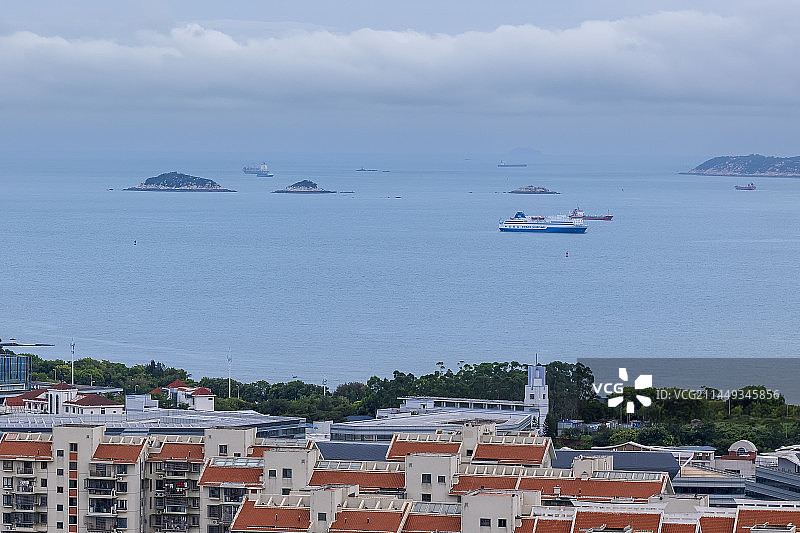 厦门黄厝海天景色图片素材