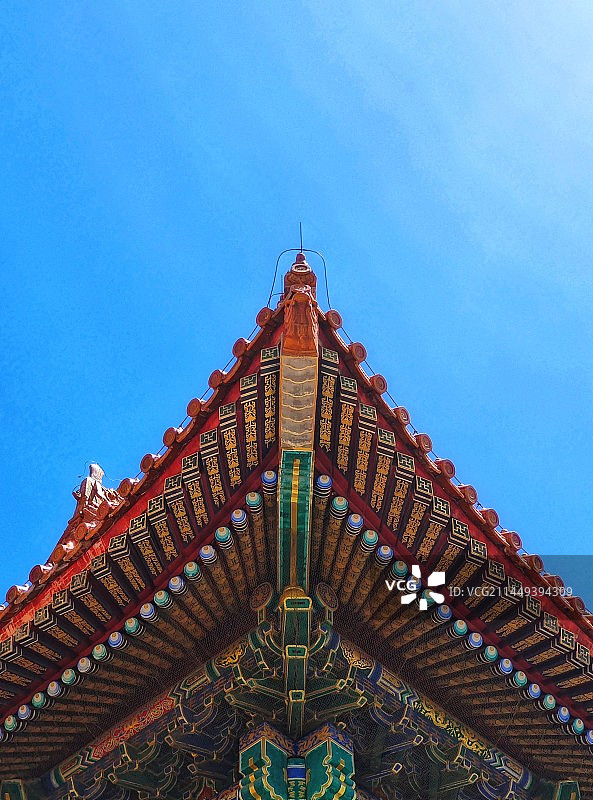 故宫屋檐图片素材