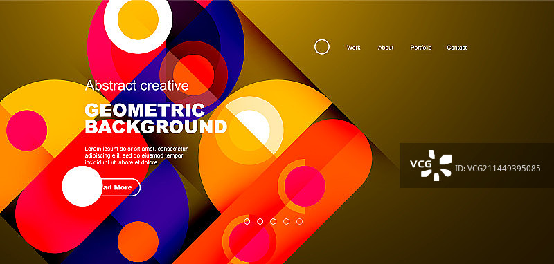 简单的圆圈和圆形元素图案图片素材