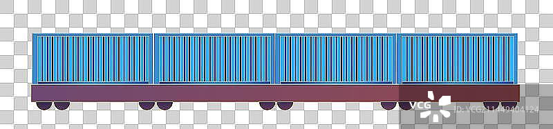 一带一路陆上丝绸之路矢量元素集装箱图片素材