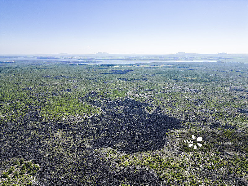 五大连池石海航拍图片素材