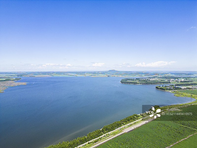 五大连池风景区航拍图片素材