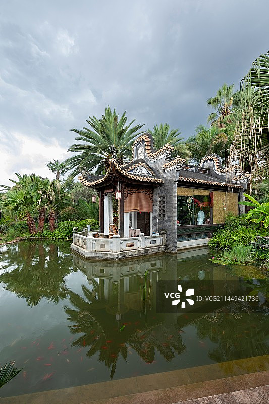 云南昆明世界园艺博览园广东粤晖园图片素材