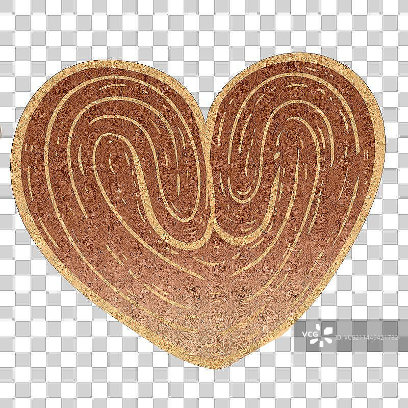 一个蝴蝶酥图片素材