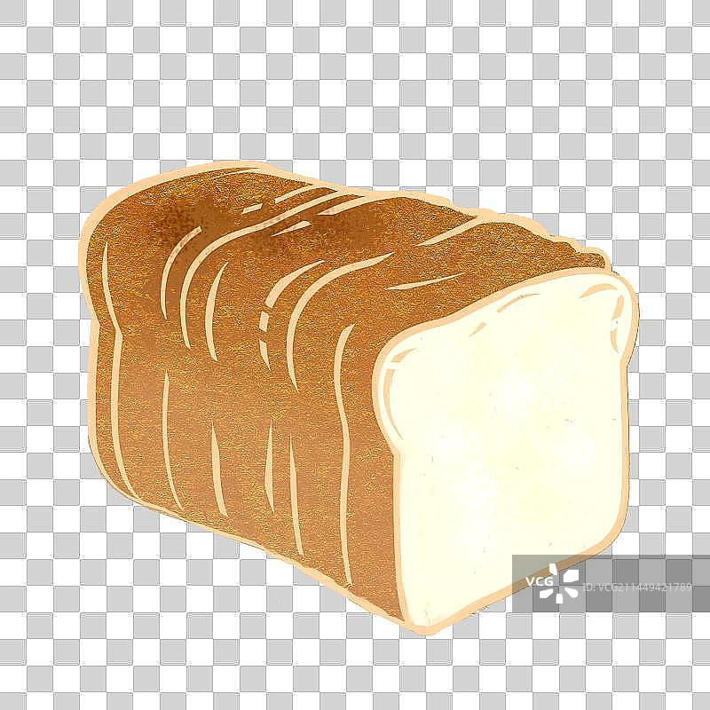 一大个吐司面包图片素材
