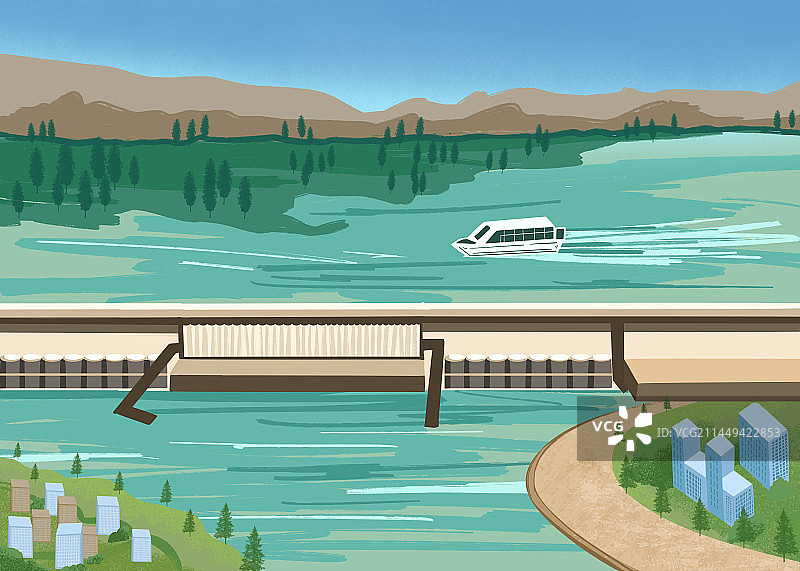 三峡大坝水电站图片素材