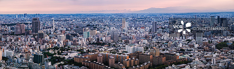 鸟瞰东京图片素材