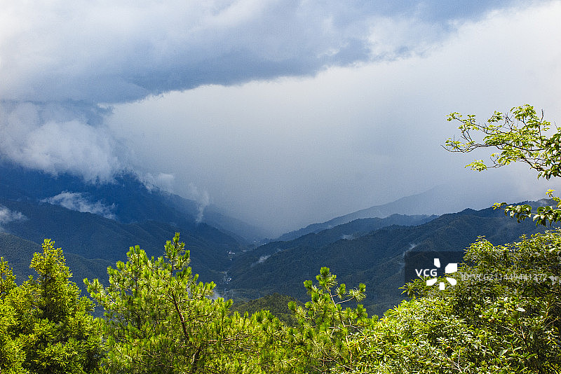 中国江西井冈山黄洋界哨所，黄洋界战斗遗址，黄洋界炮台图片素材