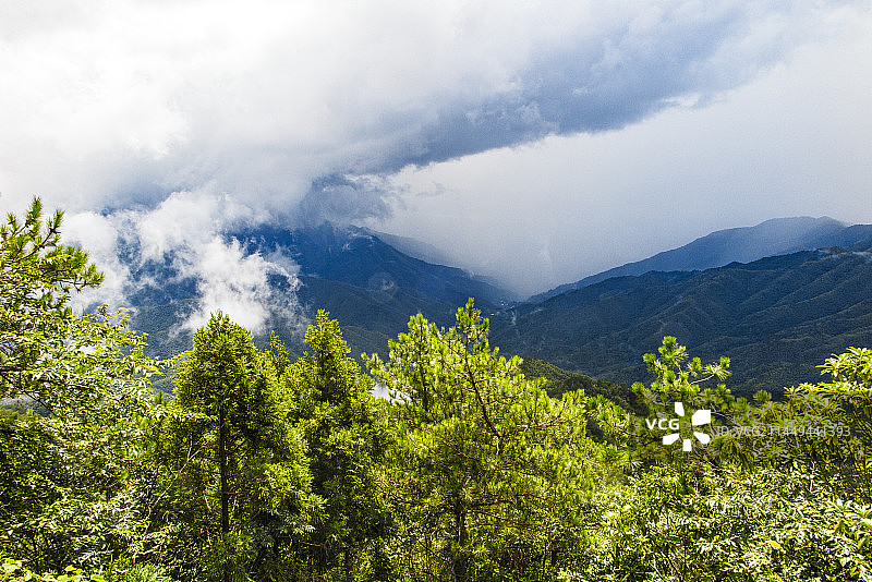 中国江西井冈山黄洋界哨所，黄洋界战斗遗址，黄洋界炮台图片素材