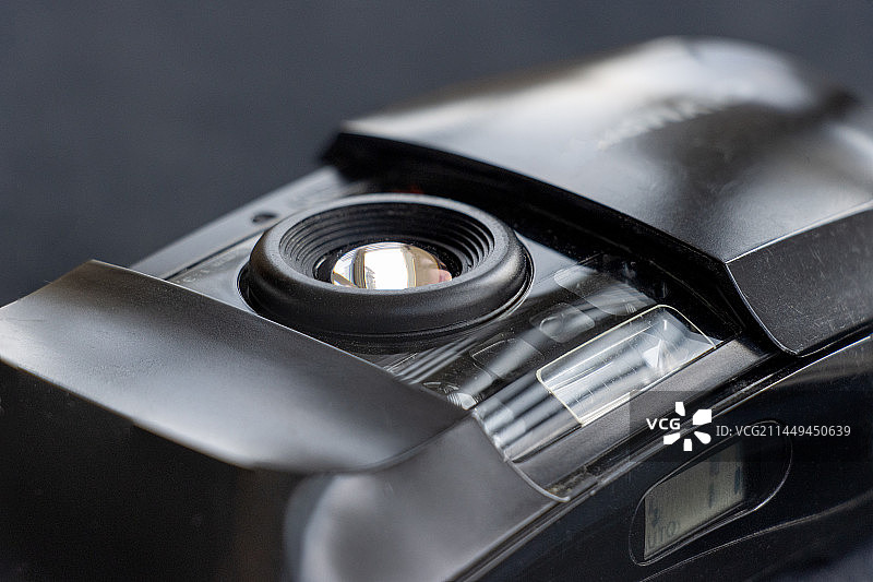 老式胶片卡片机特写图片素材