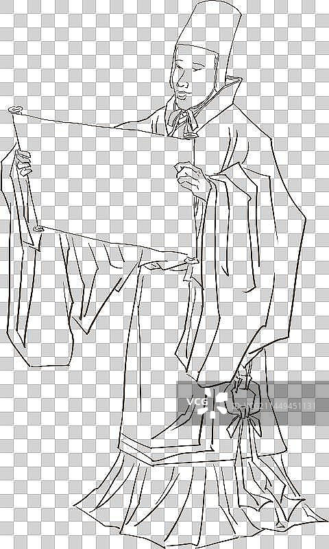 宣读圣旨的古代宦官人物元素图片素材