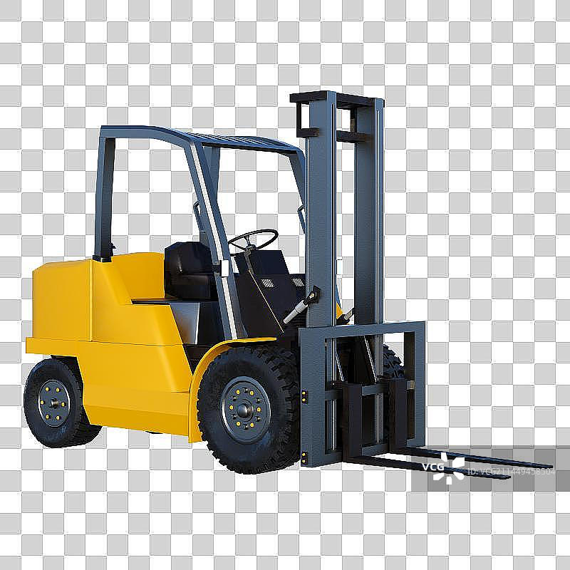 3D叉车免抠元素图片素材