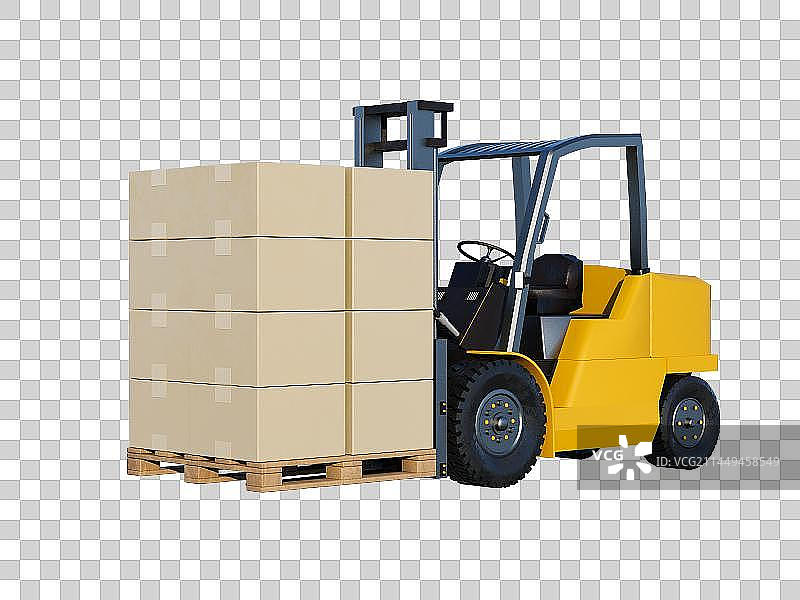 3D叉车免抠元素图片素材