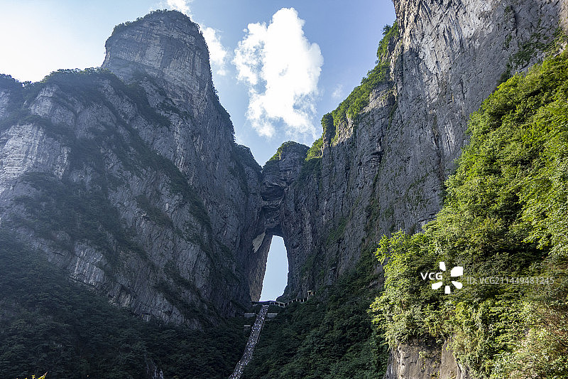 湖南省张家界市“天门山”景区风光。图片素材