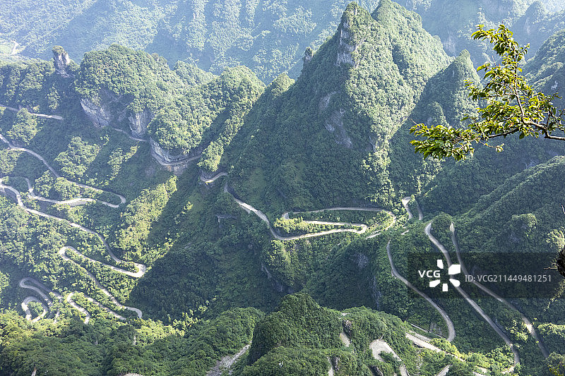 湖南省张家界市“天门山”景区风光。图片素材