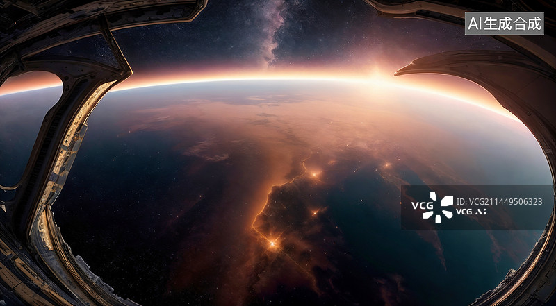 【AI数字艺术】航天概念壁纸图片素材