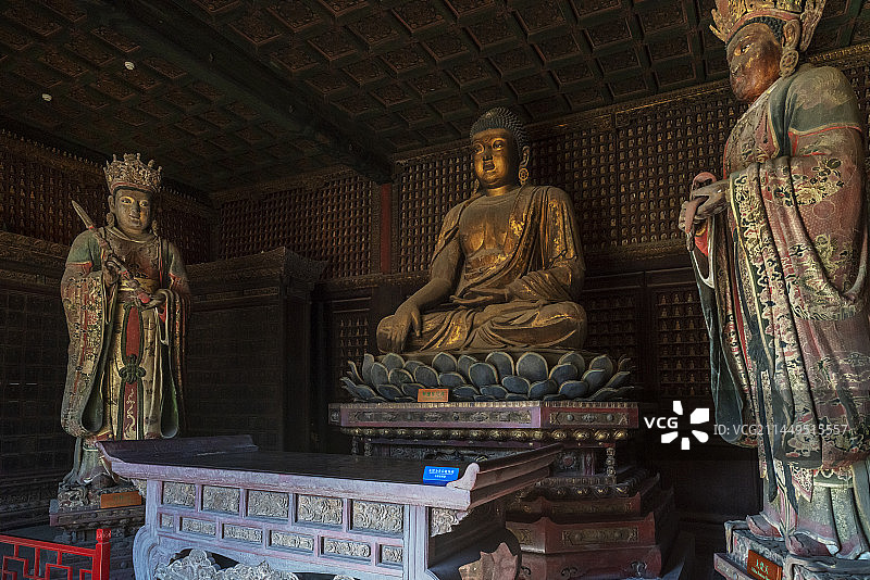 北京智化寺万佛阁佛像图片素材