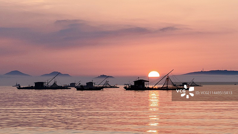 东山岛金銮湾日出图片素材