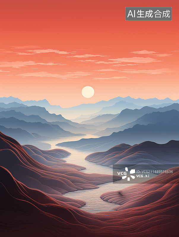 【AI数字艺术】丹霞地带地质地貌图片素材