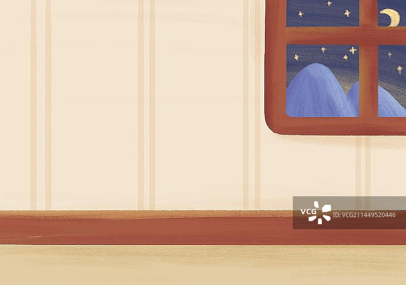 晚上的卧室图片素材