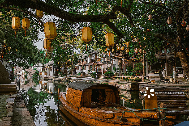 中国昆山周庄图片素材