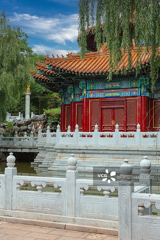 昆明世界园艺博览园北京万春园园林景观图片素材