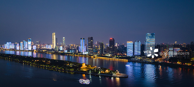 长沙夜景图片素材