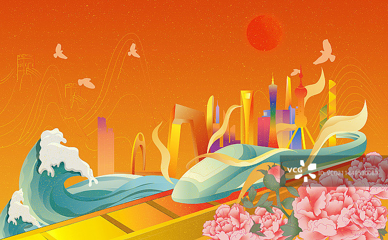 一带一路-腾飞图片素材