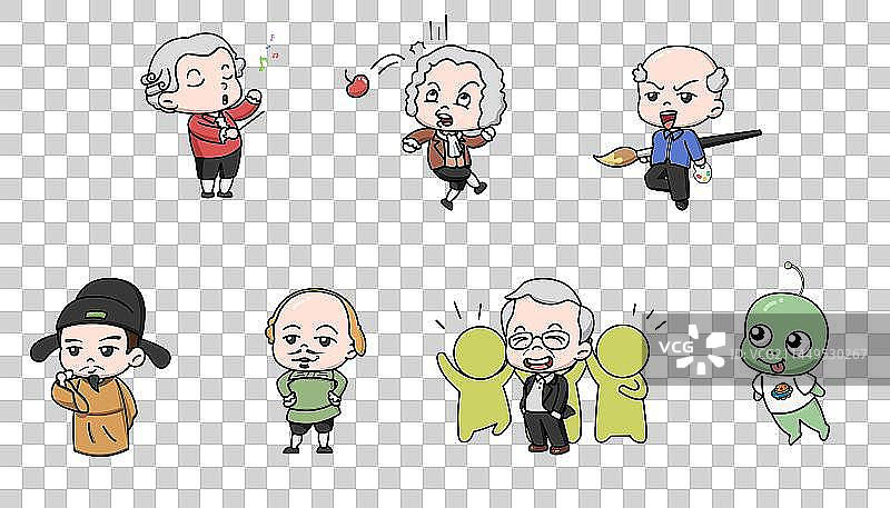 漫画名人图片素材