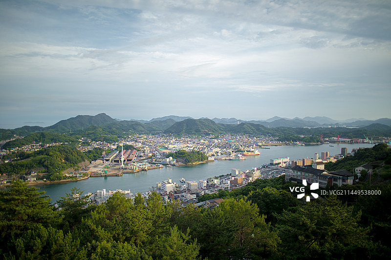 亚洲日本广岛县尾道市的风光图片素材