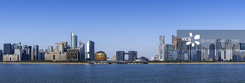 杭州城市天际线图片素材