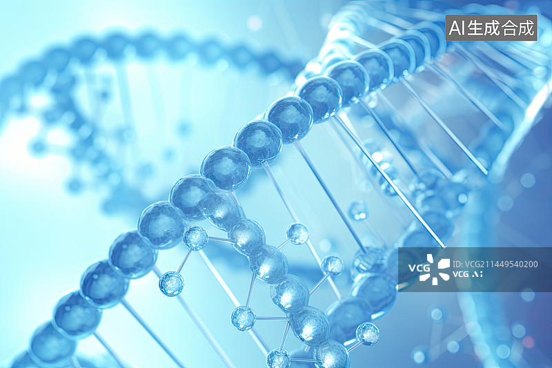【AI数字艺术】DNA分子机构图图片素材
