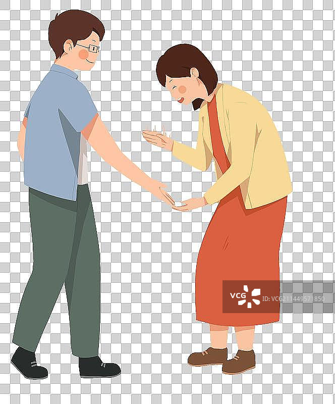 爸爸和妈妈互动图片素材