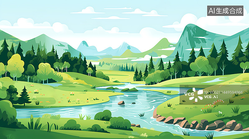 【AI数字艺术】小暑节气插画图片素材