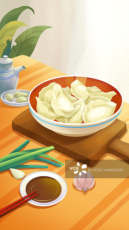 传统美食饺子图片素材