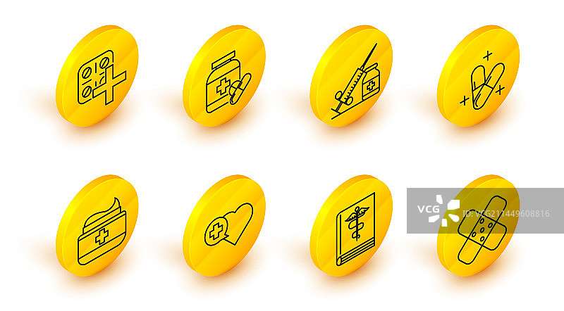 线条交叉绷带石膏医疗书籍元素图片素材