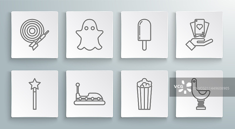 魔法棒幽灵碰碰车爆米花图片素材