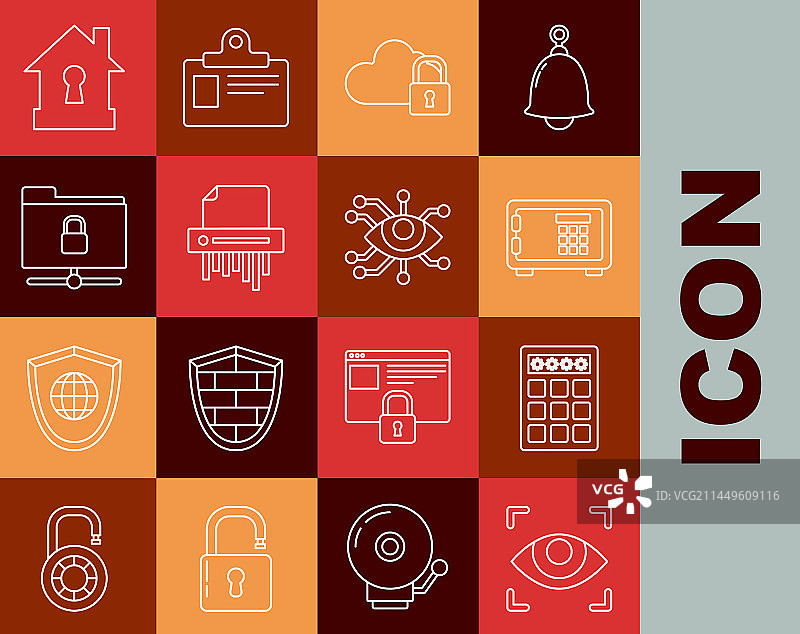 眼睛扫描密码保护安全设置图片素材