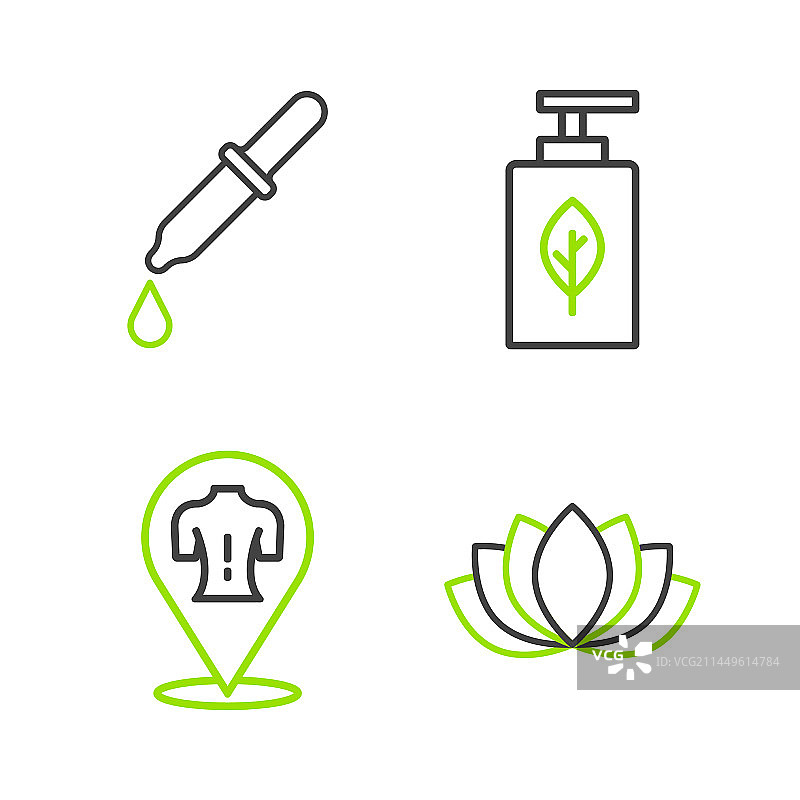 莲花按摩精油线条设计图片素材