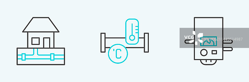 燃气锅炉供水管道素材图片素材