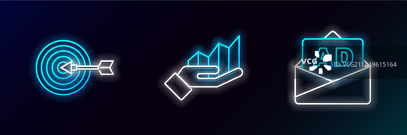 目标饼图在线广告图片素材