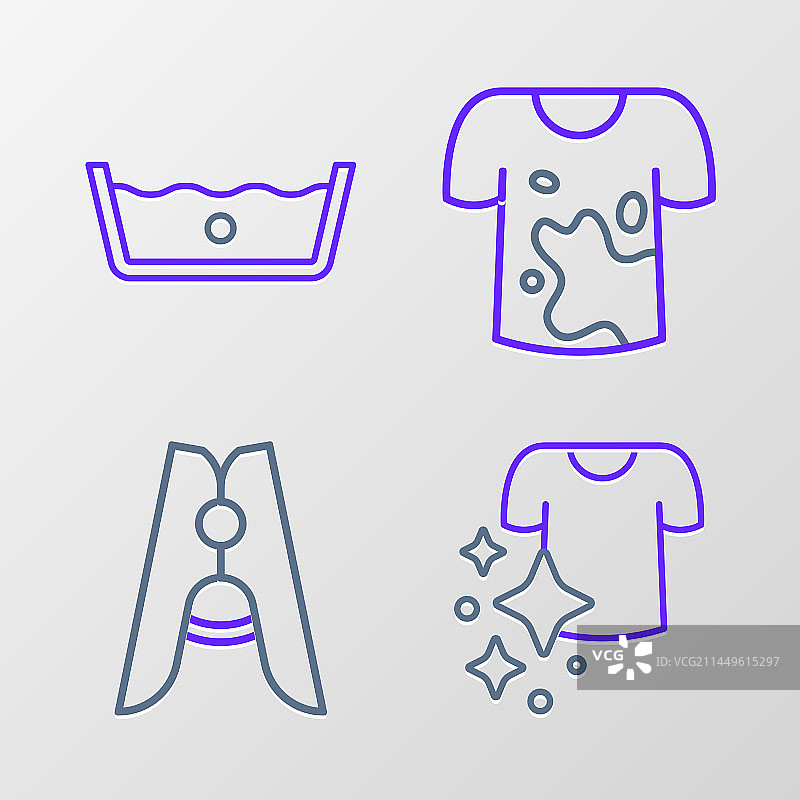 晾衣绳脏T恤图片素材