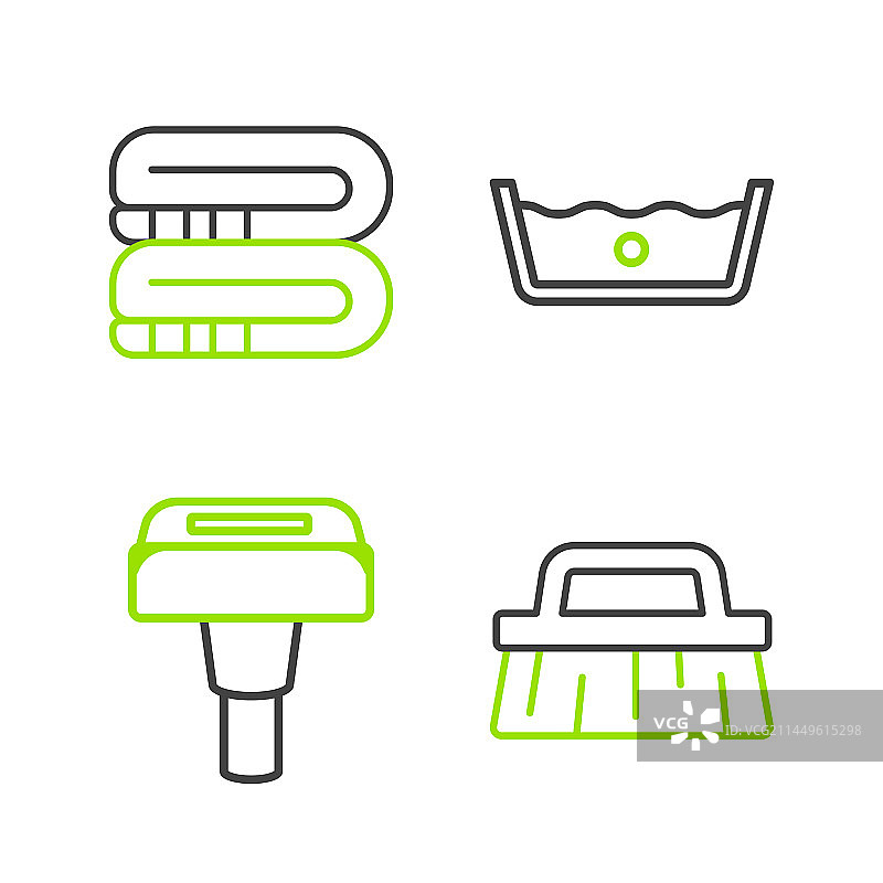 用于清洁服装蒸锅的线条刷图片素材