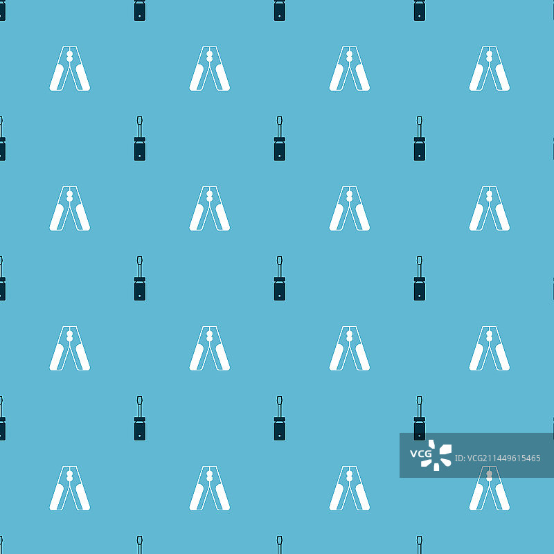 螺丝刀和汽车电瓶跨接线套装图片素材