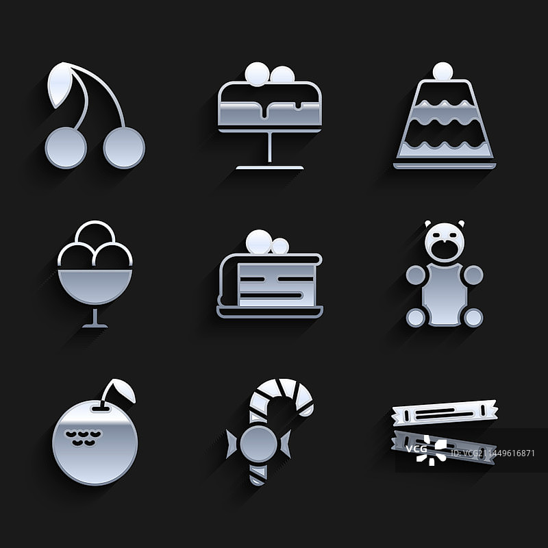 圣诞拐杖糖蛋糕图片素材