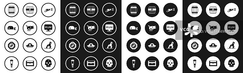 复古手枪火炮海盗头巾素材图片素材