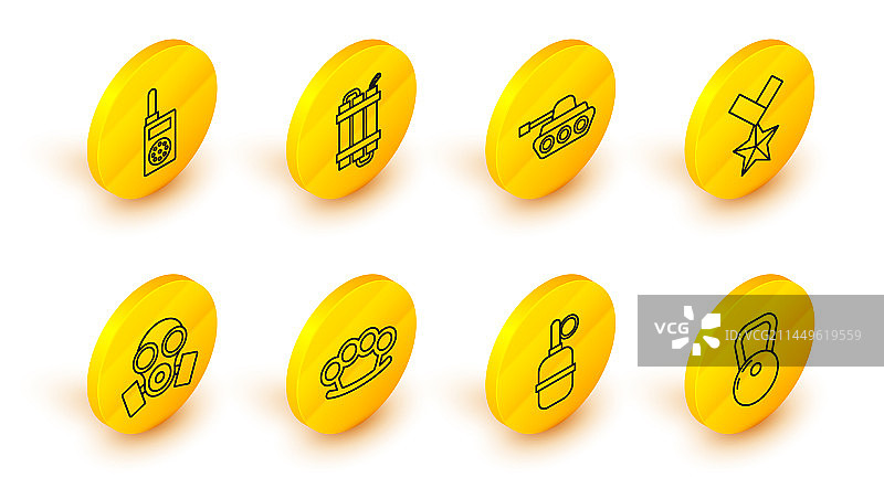 壶铃手榴弹指节铜套组合图片素材